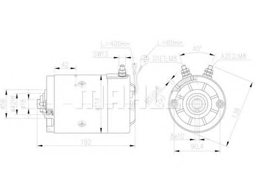 MAHLE ORIGINAL MM 60 Electric Motor